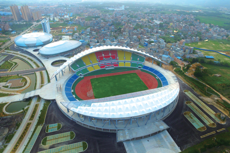 贵港市体育中心主体场钢结构工程